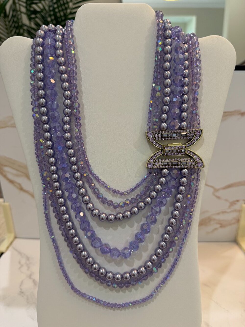 Heidi Daus "Social Butterfly" Multi-Strand Beaded Necklace